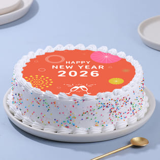 New Year Poster Cake