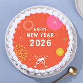 New Year Poster Cake