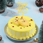 New Year Rasmalai Pista Cake