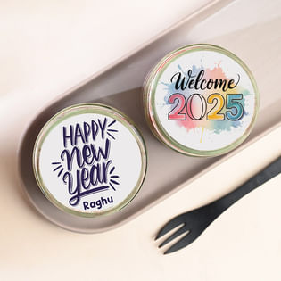 New Year Red Velvet Jar Cake Duo