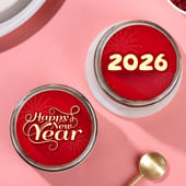 New Year Red Velvet Jar Cake Duo