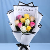 New Year Rose Wishes