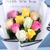 New Year Rose Wishes