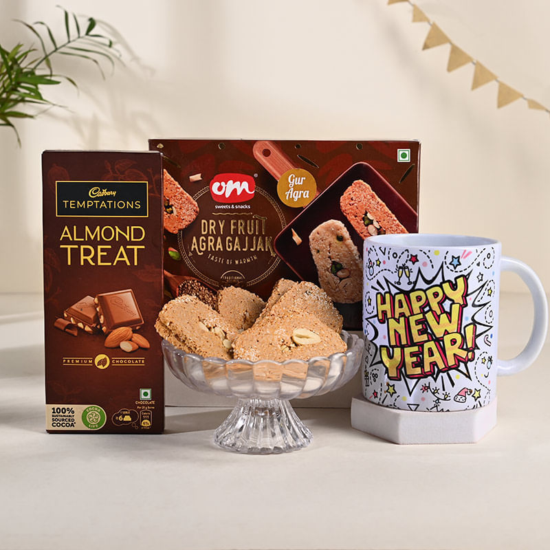 New Year Treats N Ceramic Mug Hamper