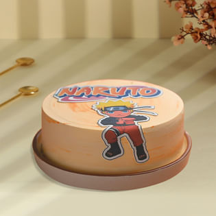 Side view of Naruto Cake
