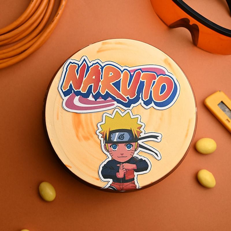 Top view of Naruto Cake