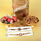 Nuts & Lindor Rakhi Set