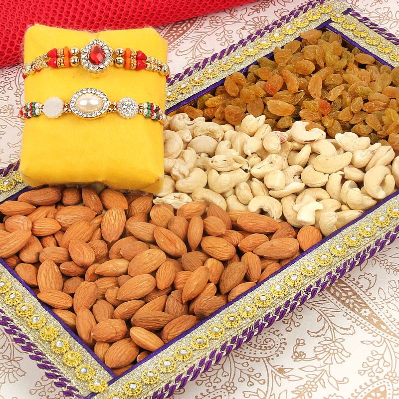 Nutty Basket Rakhi Combos