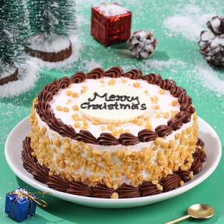 Nutty Butterscotch Christmas Cake