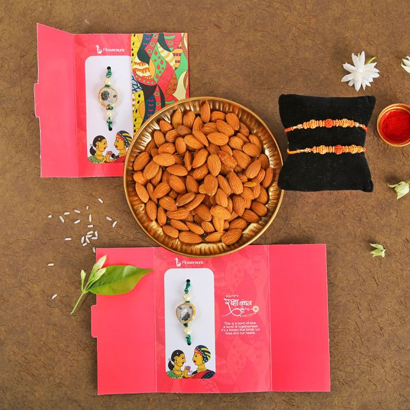 Nutty Rakhi Combo Pack
