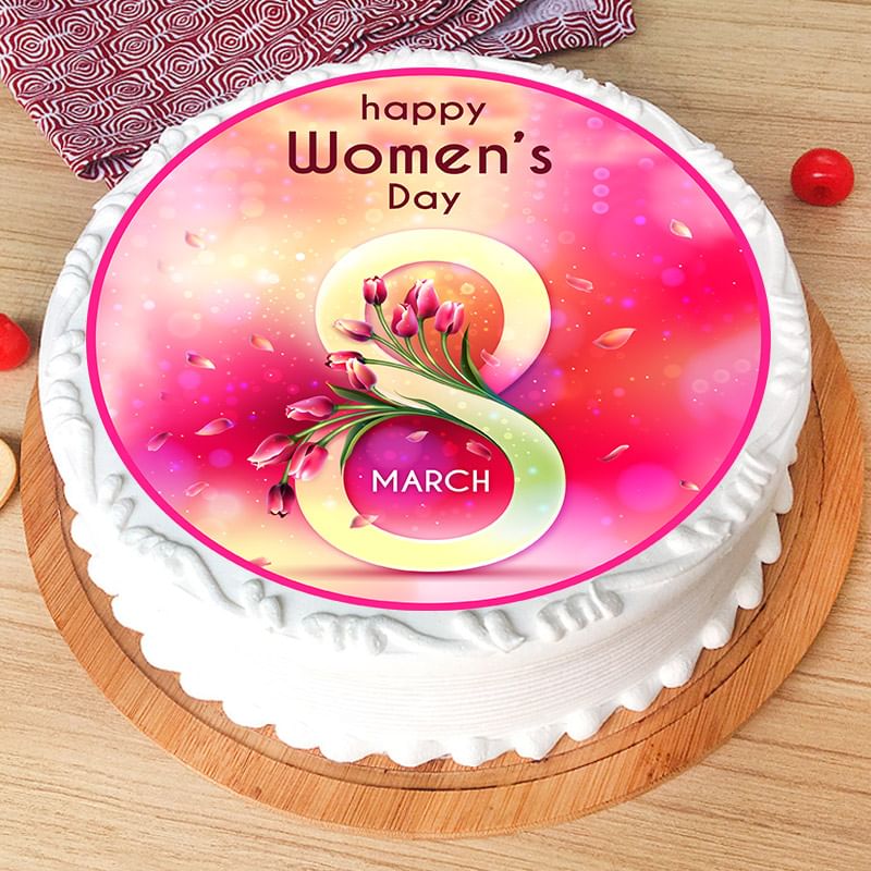 Ode To Womanhood Cake - Womens Day Poster Cake