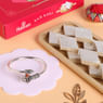 Om Bracelet Rakhi with Haldiram Kaju Katli Combo