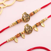 Om Damru Bhaiya Bhabhi Rakhi Set