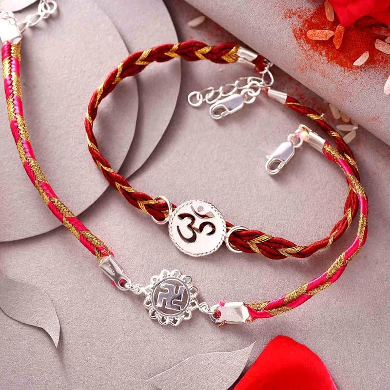 Silver rakhi full vfiew