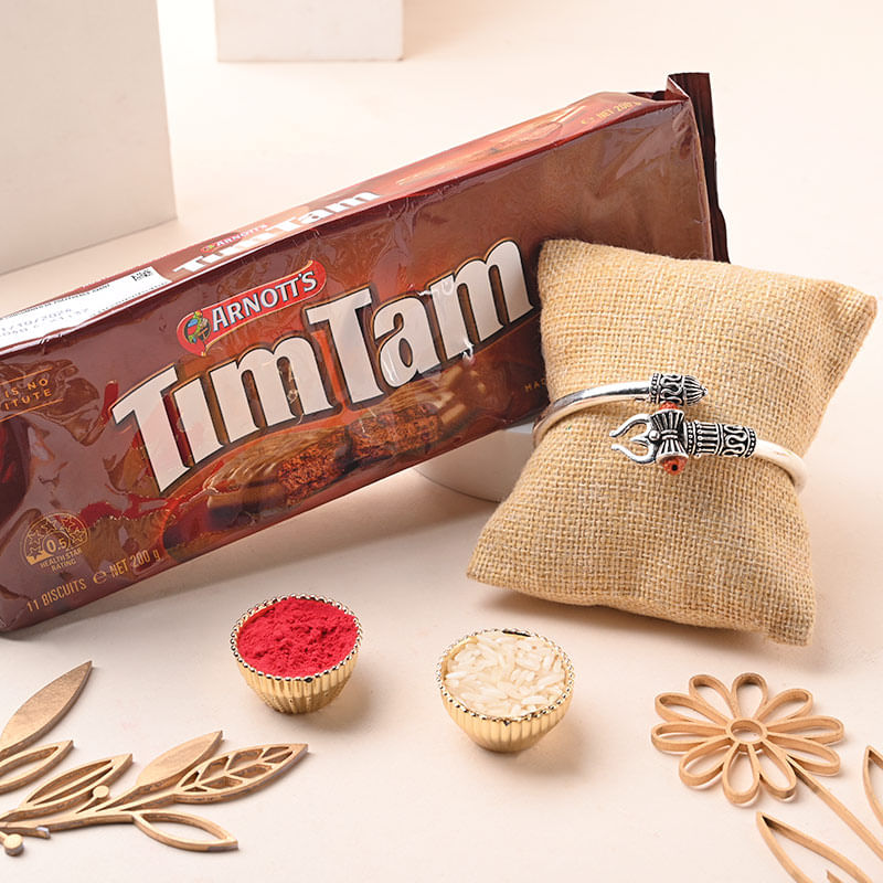 Om Kada Rakhi With Tim Tam