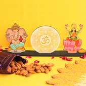 Om Lakshmi Ganesha Idols With Almonds
