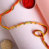 Om Miniature Beads Rakhi - Online Rakhi to USA