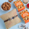 Om N Evil Eye Bracelet Rakhi With Almonds