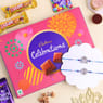 Om N Kalash Rakhi Set With Choco Box