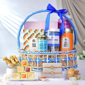 Om N Shree Rakhi Duo With Gourmet Treats