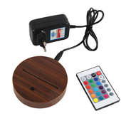 Om Namah Shivay LED Lamp - Adapter with Remote and Stand