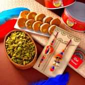 Om Rakhi And Anjeer Hamper