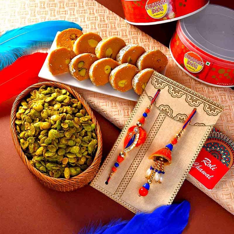 Om Rakhi And Anjeer Hamper