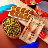 Om Rakhi And Anjeer Hamper