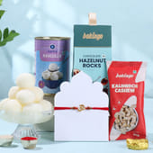Om Rakhi With Sweet Savoury Treats