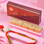 Om Rudraksha Rakhi With Chocobites