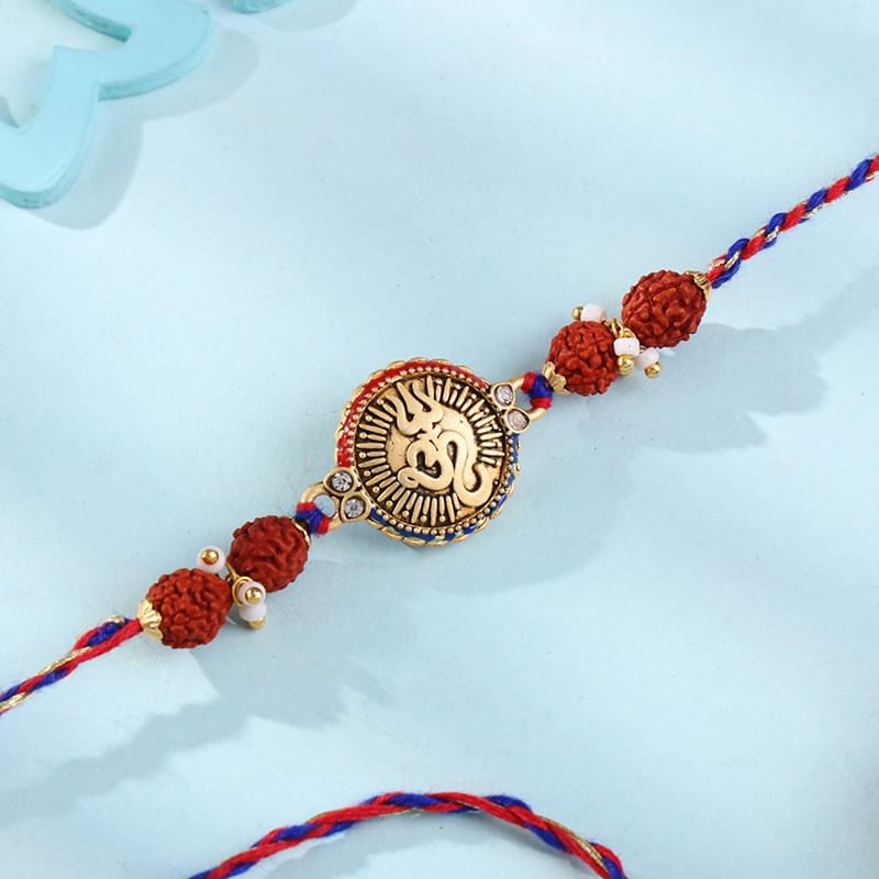 Om Rudraksha Sacred Rakhi