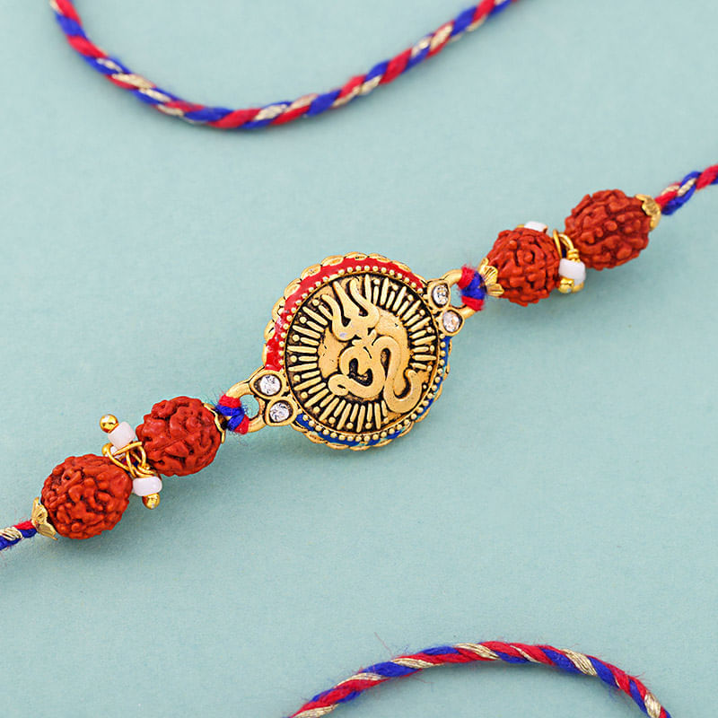 Om Trishul Blessing Rakhi
