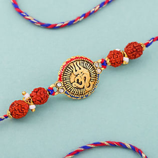 Om Trishul Blessing Rakhi