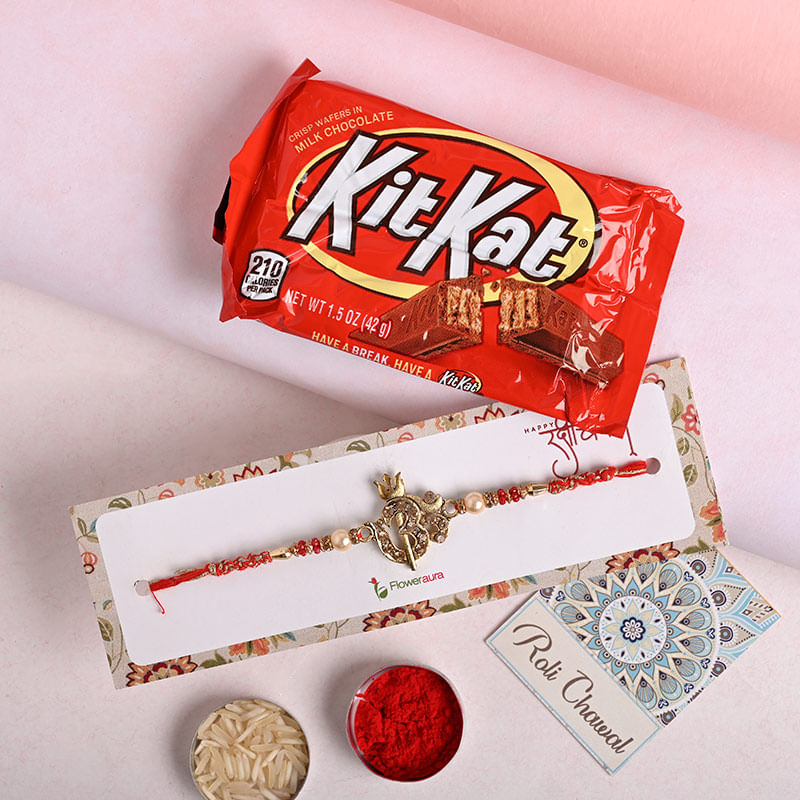 Om Trishul Rakhi With Chocolate for Australia
