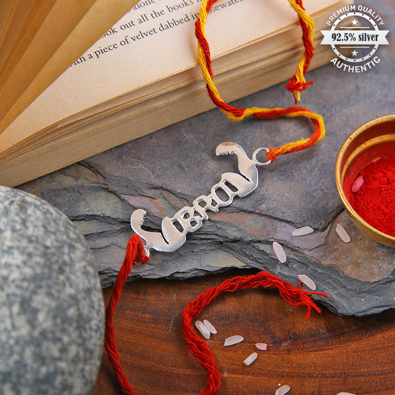 925 Sterling Silver Bro Rakhi - Order This Silver Rakhi for Brother Online