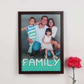 One Big Happy Family Photo Frame - Personalised A4 Size Wall Frame