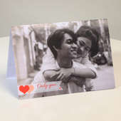 Only You For Me Personalised Greeting Card