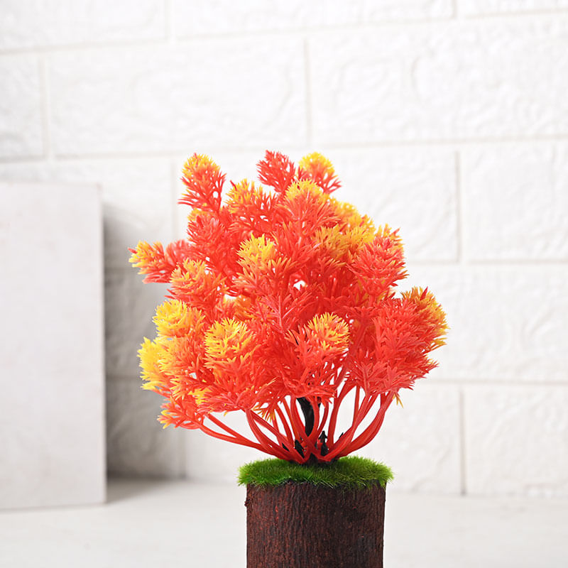 Shop Orange Leafy Showpiece Plant