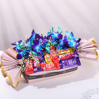 Orchids N Choco Bliss Hamper