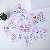 Buy five lovable printed cards for Valentines Day