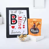 Valentine Photo Frame N Chocolates For Valentines Day
