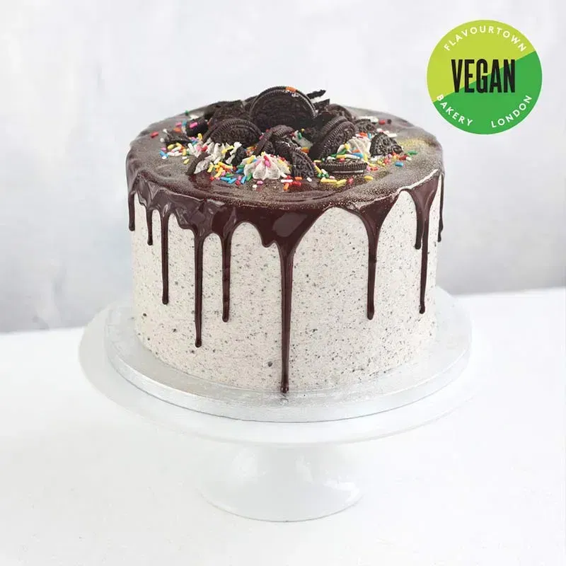 Sprinkled Oreo Drizzle Cake