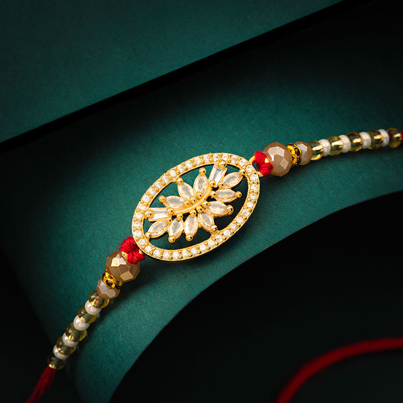 Ornate Floral Rakhi