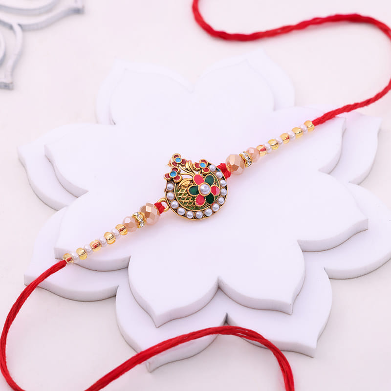 Meenakari Rakhi for Brother Online