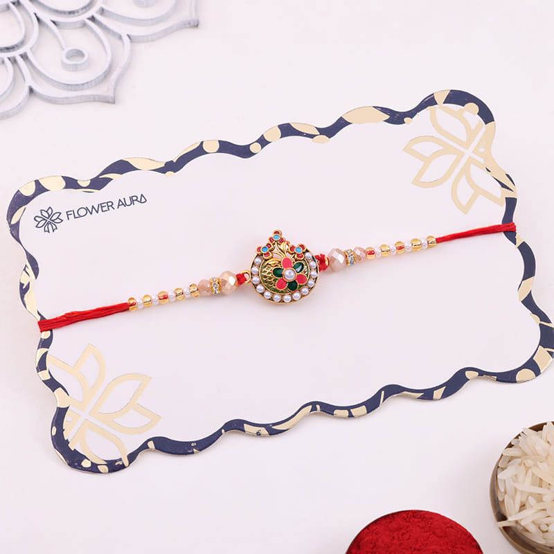 Meenakari Rakhi for Brother Online