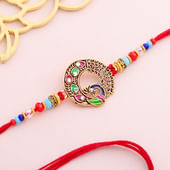 Ornate Peacock Rakhi