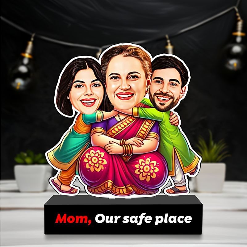 Our Safe Place Personalised Caricature For Mom