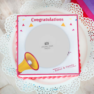 Congratulations Photo Cake