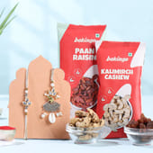 Oxidised Bhai Bhabhi Rakhi Set N Gourmet Dryfruits