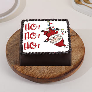 Joyful Christmas Chocolate Poster Cake